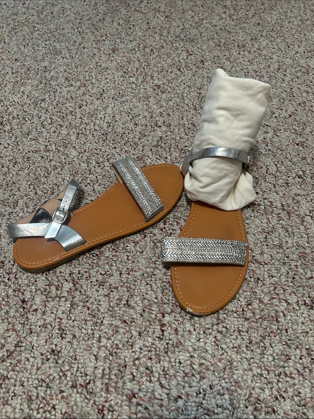 Women’s Silver Blingy Sandals